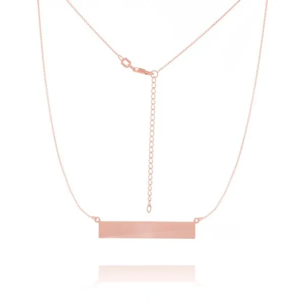 nameplate bar necklace