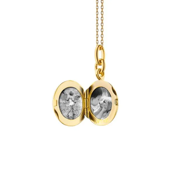 18K Yellow Gold Slim Round 