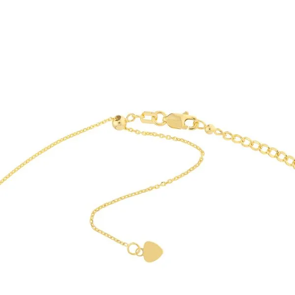 14K Yellow Gold Curb Chain Choker Image 2 Koerbers Fine Jewelry Inc New Albany, IN