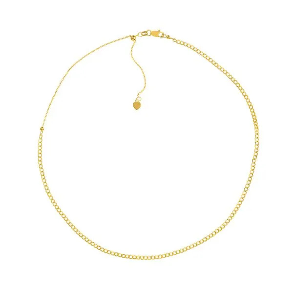 14K Yellow Gold Curb Chain Choker Koerbers Fine Jewelry Inc New Albany, IN