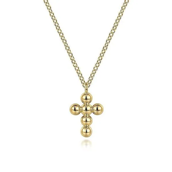 14K Yellow Gold Bujukan Cross Pendant Necklace Koerbers Fine Jewelry Inc New Albany, IN