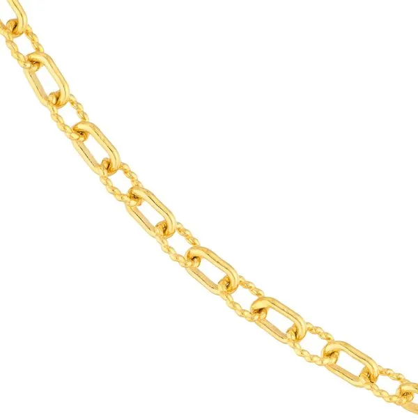 14K Yellow Gold Alternating Link Chain Image 3 Koerbers Fine Jewelry Inc New Albany, IN