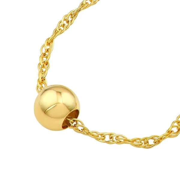 14K Yellow Gold Small Bead Pendant Necklace Image 2 Koerbers Fine Jewelry Inc New Albany, IN