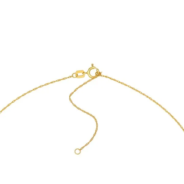 14K Yellow Gold Puffy Teardrop Pendant Necklace Image 4 Koerbers Fine Jewelry Inc New Albany, IN