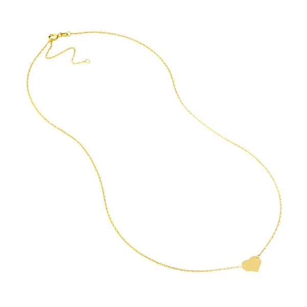 14K Yellow Gold So You Mini Heart Adjustable Necklace Image 2 Koerbers Fine Jewelry Inc New Albany, IN