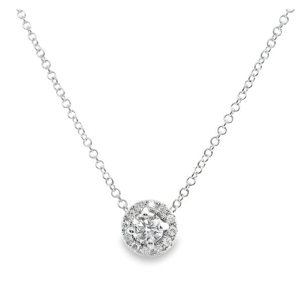 14K White Gold Pendant Diamond Necklace 0.22 CTW Koerbers Fine Jewelry Inc New Albany, IN