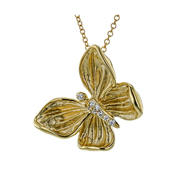 18K Yellow Gold Monarch Butterfly Pendant Koerbers Fine Jewelry Inc New Albany, IN