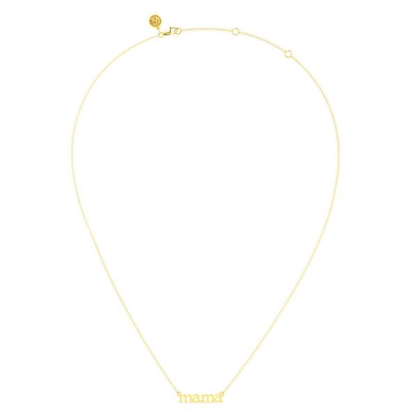 14K Yellow Gold MAMA Script Necklace Image 2 Koerbers Fine Jewelry Inc New Albany, IN