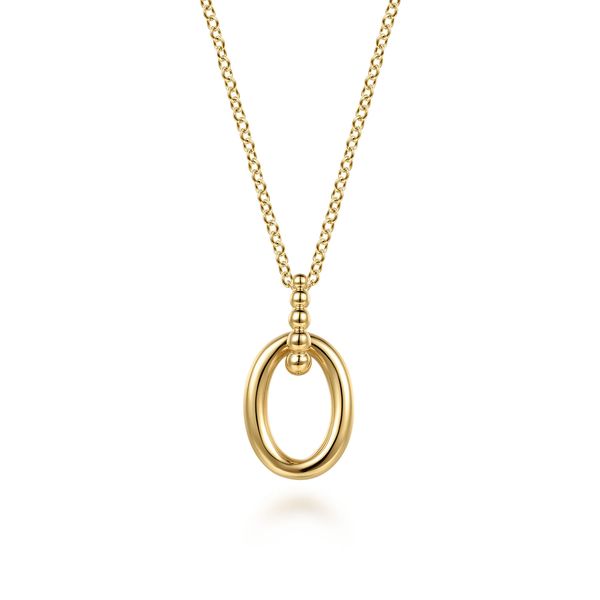 14K Yellow Plain Gold Bujukan Pendant Necklace Koerbers Fine Jewelry Inc New Albany, IN