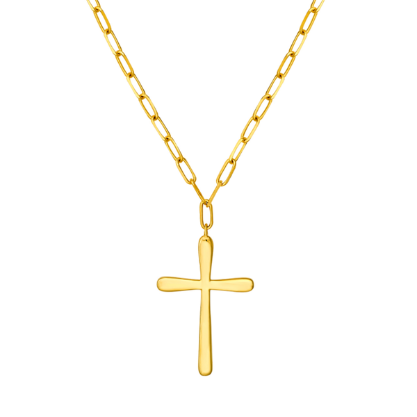 14K Yellow Gold Cross Necklace Image 2 Koerbers Fine Jewelry Inc New Albany, IN