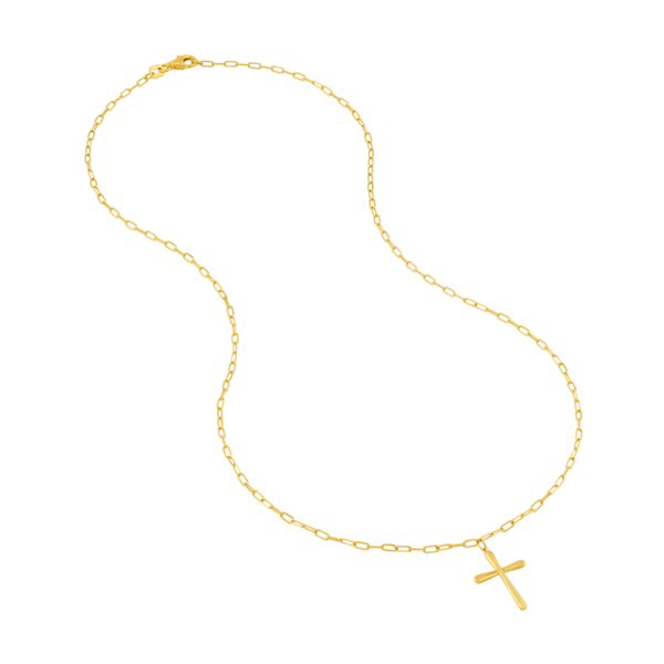 14K Yellow Gold Cross Necklace Image 3 Koerbers Fine Jewelry Inc New Albany, IN