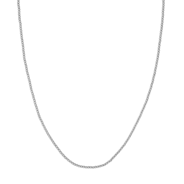 14K White Gold Textured Shimmering Bead Chain Koerbers Fine Jewelry Inc New Albany, IN