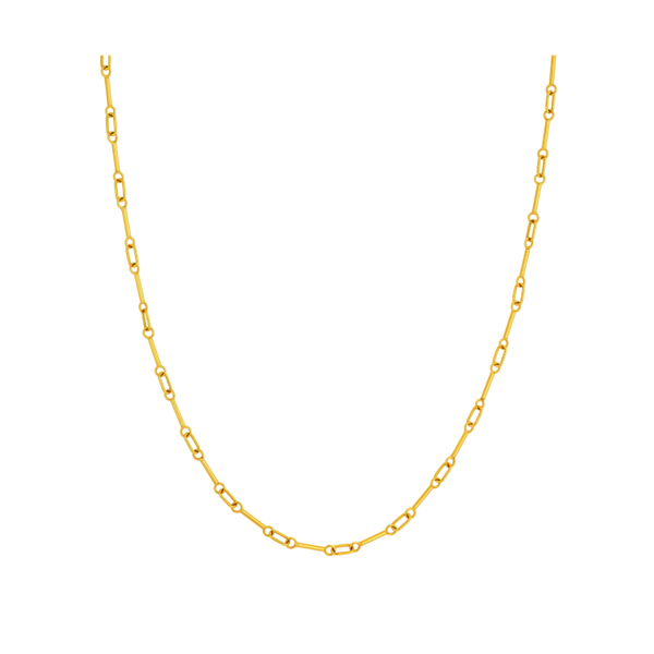 14K Yellow Gold Mini Barbell Necklace Koerbers Fine Jewelry Inc New Albany, IN