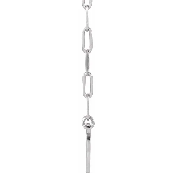 14K White Gold Engravable Disc Necklaces Image 2 Koerbers Fine Jewelry Inc New Albany, IN
