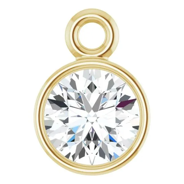 14K Yellow Gold Permanent Jewelry Diamond Charm Koerbers Fine Jewelry Inc New Albany, IN