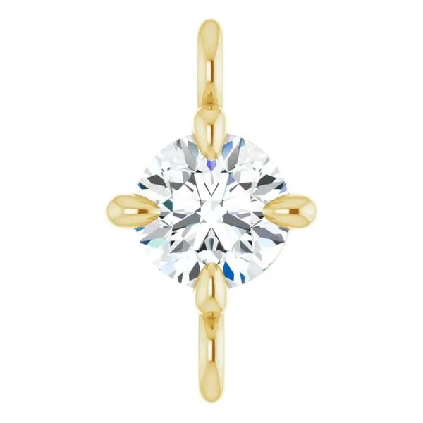 14K Yellow Gold Diamond Permanent Jewelry Charm Koerbers Fine Jewelry Inc New Albany, IN