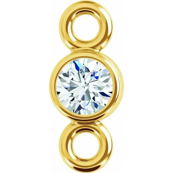 14K Yellow Gold Natural Diamond Permanent Jewelry Link Koerbers Fine Jewelry Inc New Albany, IN