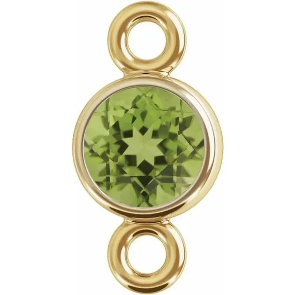 14K Yellow Gold Natural Peridot Permanent Jewelry Link Koerbers Fine Jewelry Inc New Albany, IN