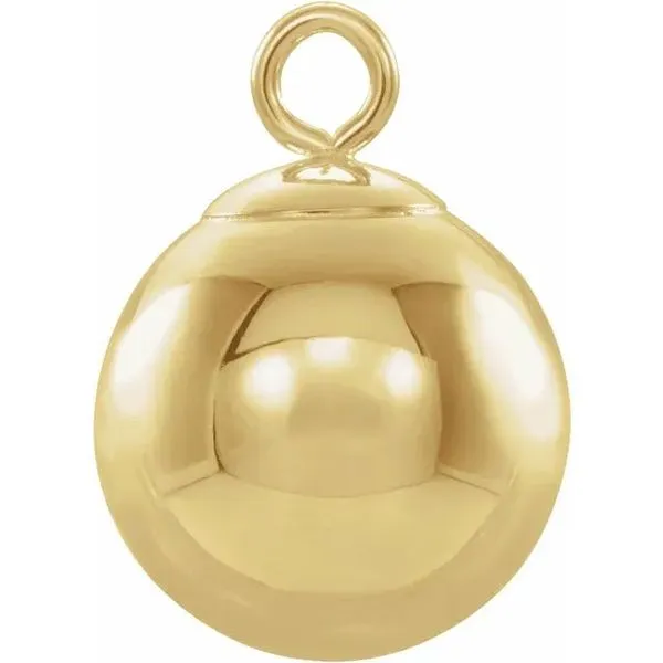 14K Yellow Gold Ball Dangle Permanent Jewelry Charm Koerbers Fine Jewelry Inc New Albany, IN