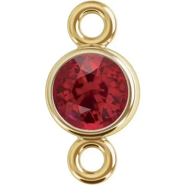 14K Yellow Gold Natural Ruby Permanent Jewelry Link Koerbers Fine Jewelry Inc New Albany, IN