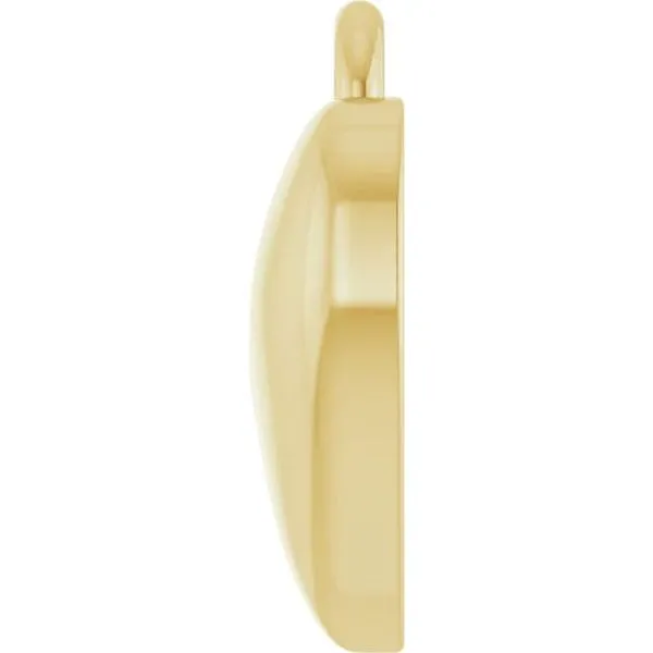 14K Yellow Gold Puffy Heart Dangle Permanent Jewelry Charm Image 2 Koerbers Fine Jewelry Inc New Albany, IN