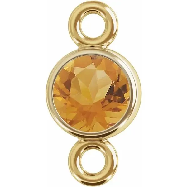 14K Yellow Gold Natural Citrine Permanent Jewelry Link Koerbers Fine Jewelry Inc New Albany, IN