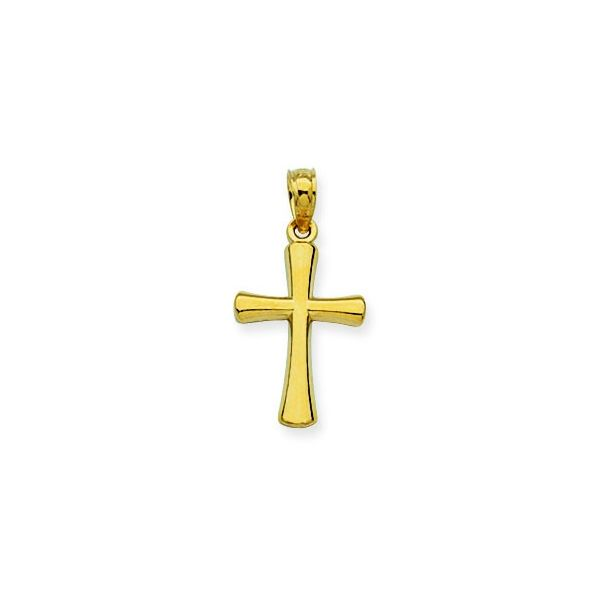 14K Yellow Gold High Polish Cross Pendant Koerbers Fine Jewelry Inc New Albany, IN