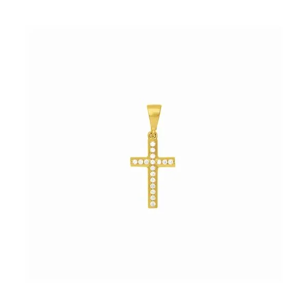 14K Yellow Gold Mini Cross Pendant Koerbers Fine Jewelry Inc New Albany, IN