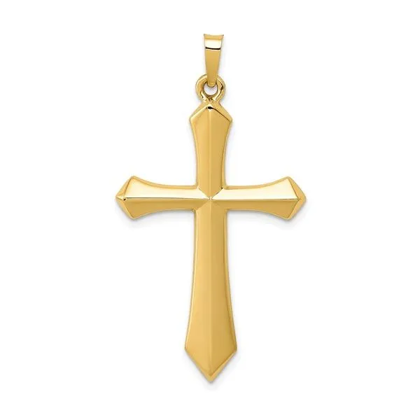 14K Yellow Gold Polished Passion Cross Pendant Koerbers Fine Jewelry Inc New Albany, IN