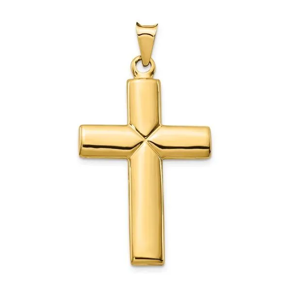 14K Polished Stamping Cross Pendant Koerbers Fine Jewelry Inc New Albany, IN
