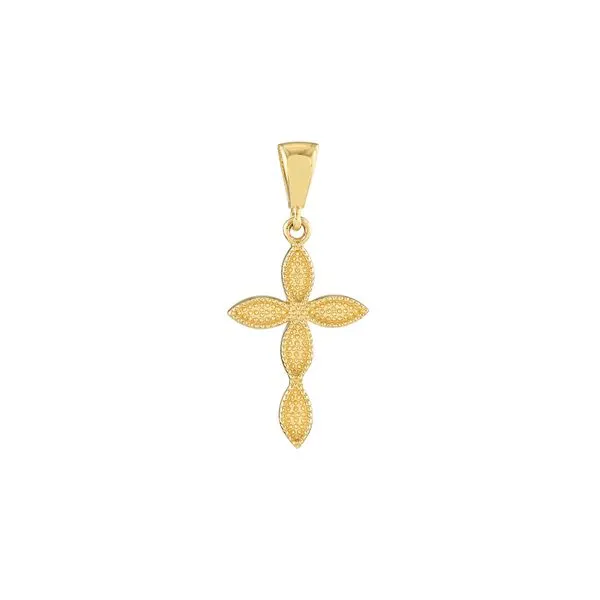 14K Yellow Gold Multiple Marquise Polished Cross Image 2 Koerbers Fine Jewelry Inc New Albany, IN