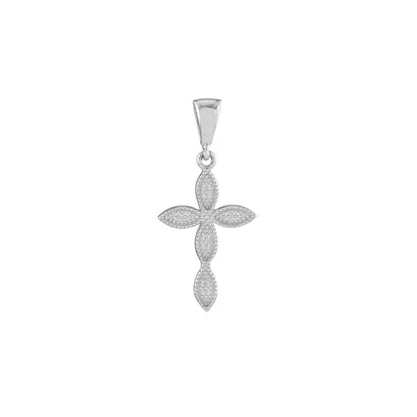 14K White Gold Multiple Marquise Polished Cross Koerbers Fine Jewelry Inc New Albany, IN