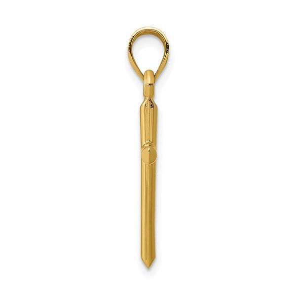 14K Yellow Gold Polished Hollow Cross Pendant Image 2 Koerbers Fine Jewelry Inc New Albany, IN