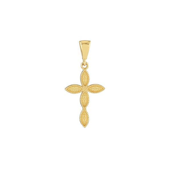 14K Yellow Gold Multiple Marquise Polished Cross Image 2 Koerbers Fine Jewelry Inc New Albany, IN