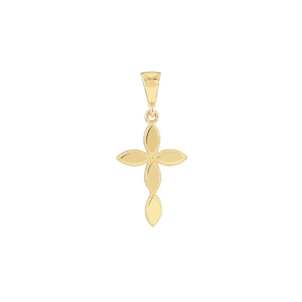 14K Yellow Gold Multiple Marquise Polished Cross Koerbers Fine Jewelry Inc New Albany, IN