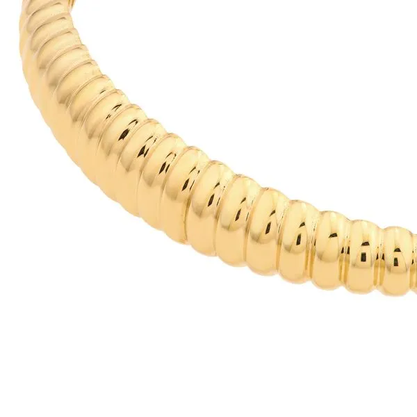 14K Yellow Gold Graduated Ribbed Bangle Bracelet Image 3 Koerbers Fine Jewelry Inc New Albany, IN