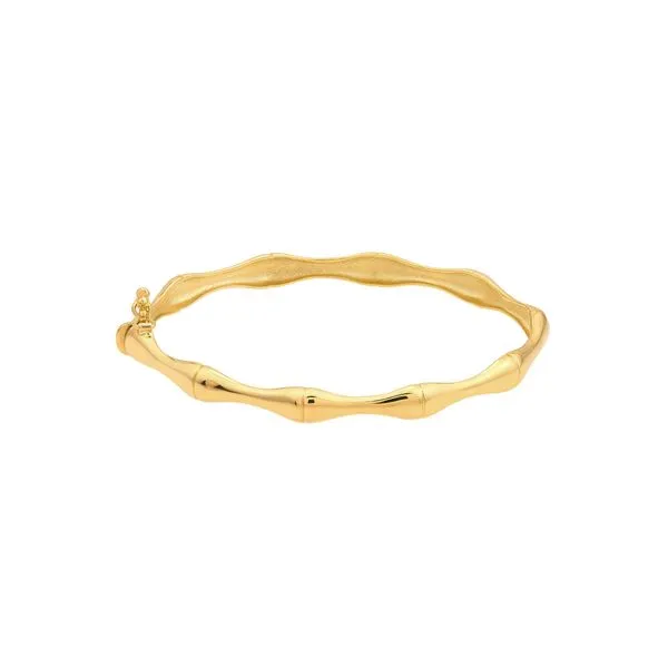14K Yellow Gold Polished Bamboo Style Bangle Bracelet Koerbers Fine Jewelry Inc New Albany, IN