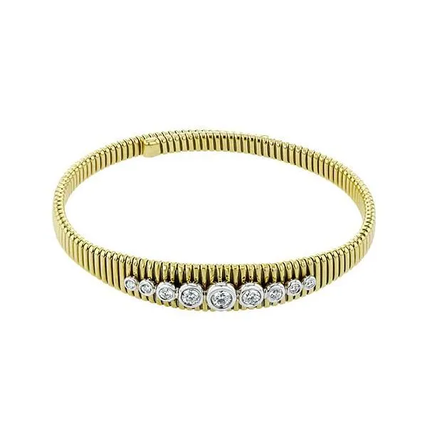 18K 2-Tone White and Yellow Gold Diamond Bracelet Koerbers Fine Jewelry Inc New Albany, IN