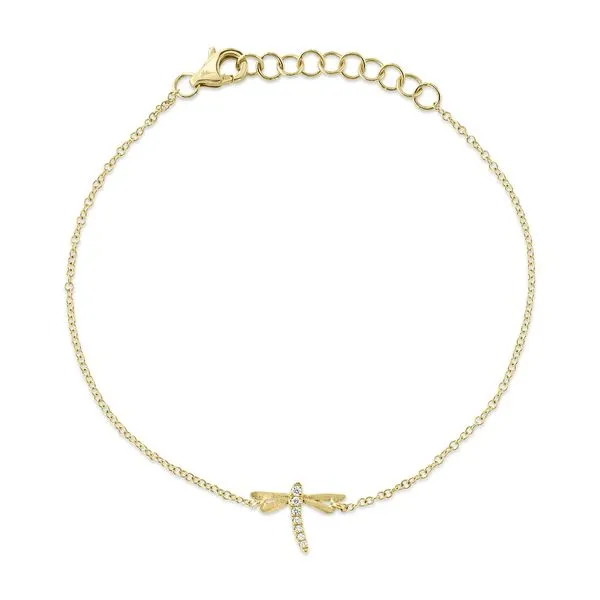 14K Yellow Gold Diamond Dragonfly Bracelet Koerbers Fine Jewelry Inc New Albany, IN