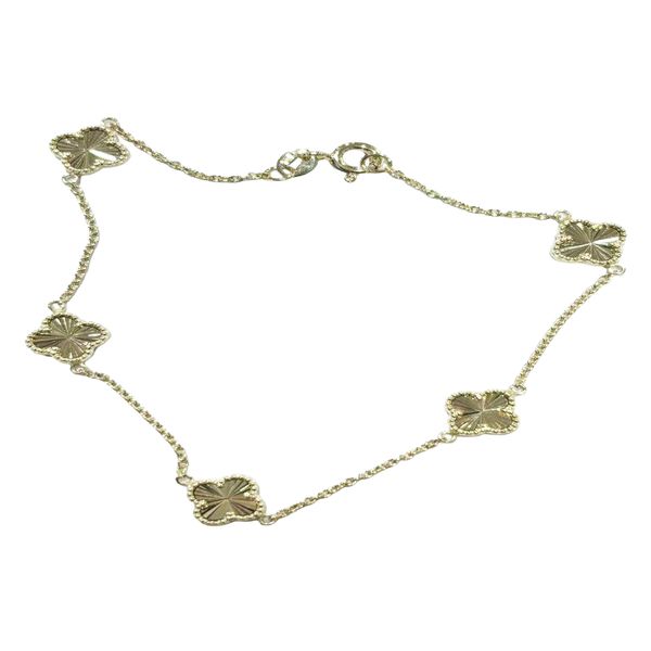 14K Yellow Gold Clover Bracele Koerbers Fine Jewelry Inc New Albany, IN