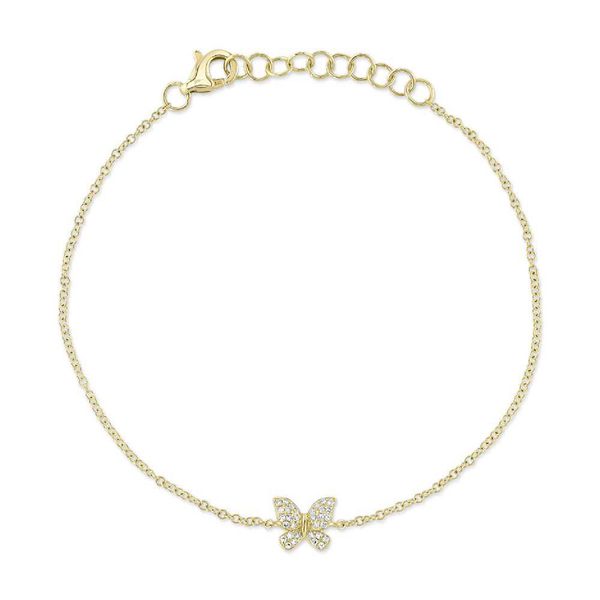 14K Yellow Gold Diamond Butterfly Bracelet Koerbers Fine Jewelry Inc New Albany, IN