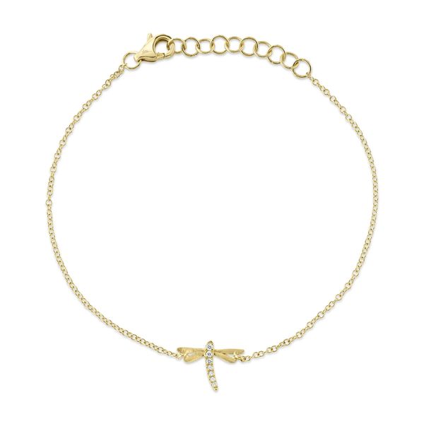 14K Yellow Gold Diamond Dragonfly Bracelet Koerbers Fine Jewelry Inc New Albany, IN