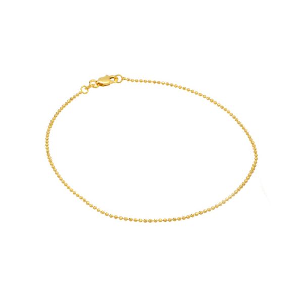 14K Yellow Gold Beaded Chain Bracelet Koerbers Fine Jewelry Inc New Albany, IN