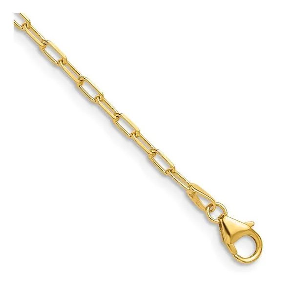 14K Yellow Gold Paperclip Bracelet Koerbers Fine Jewelry Inc New Albany, IN
