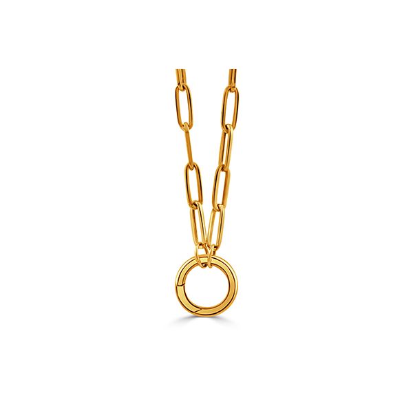 18K Yellow Gold Paperclip Chain with O-link Koerbers Fine Jewelry Inc New Albany, IN