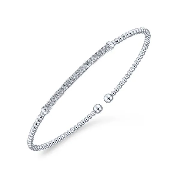 14K White Gold Bujukan Split Cuff Bracelet Image 2 Koerbers Fine Jewelry Inc New Albany, IN