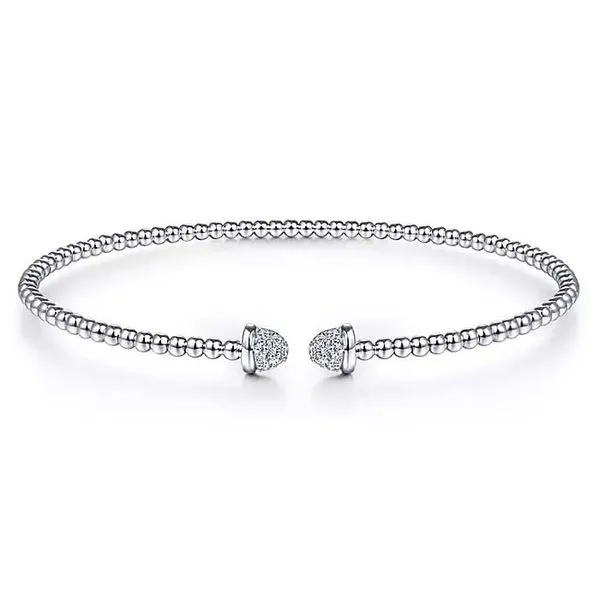 14K White Gold Bujukan Bead Cuff Bracelet Koerbers Fine Jewelry Inc New Albany, IN