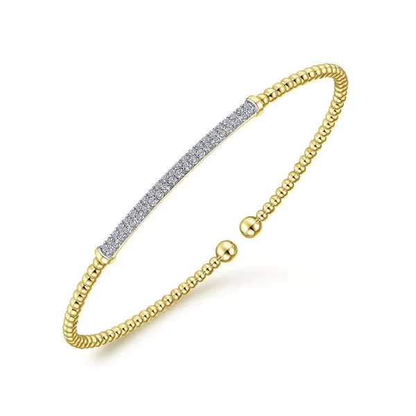 14K Yellow Gold Bujukan Split Cuff Bracelet Image 2 Koerbers Fine Jewelry Inc New Albany, IN