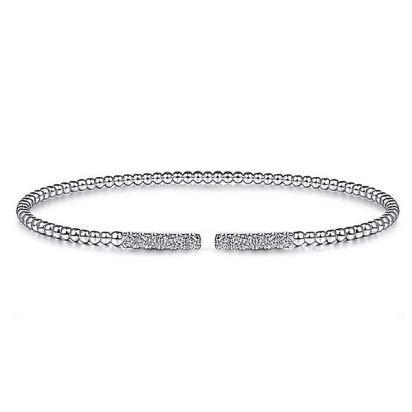 14K White Gold Bujukan Bead Cuff Bracele Koerbers Fine Jewelry Inc New Albany, IN
