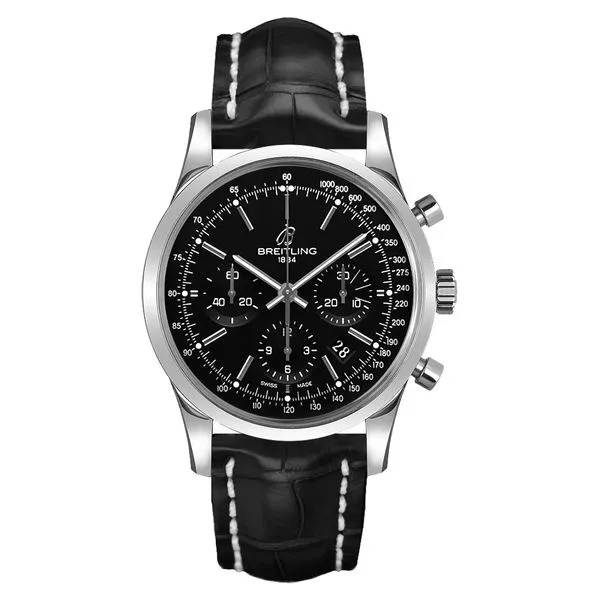 Pre-Owned Breitling Transocean Chronograph Men's Watch AB015212/BA99-743P Koerbers Fine Jewelry Inc New Albany, IN